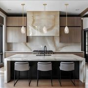 Access Lighting Ombre 1Lt Pendant, Antique Brass/Clear Frosted