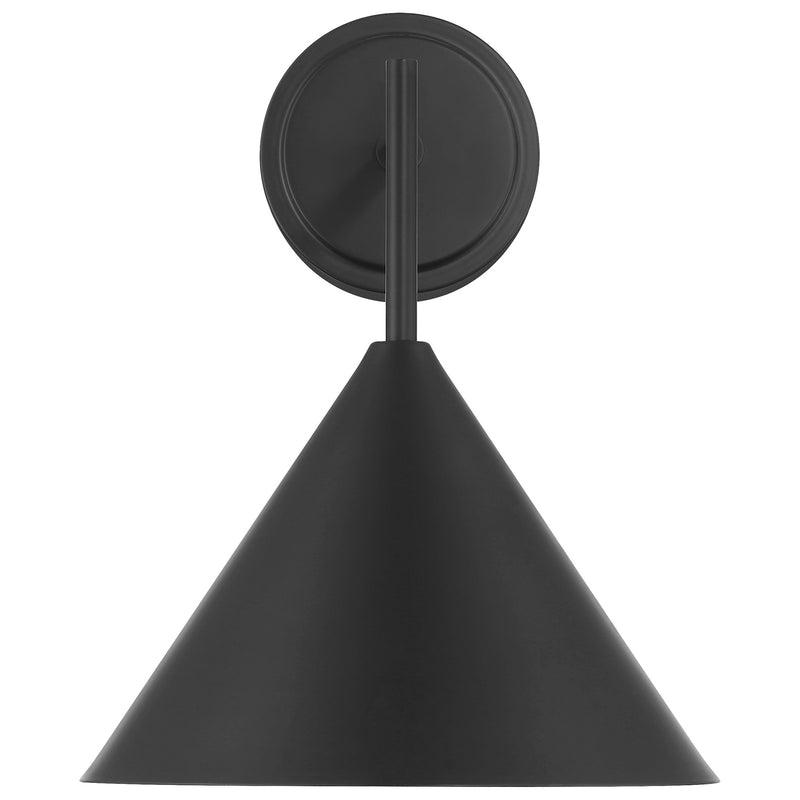 Access Lighting Taper 1 Light Wall Sconce, Matte Black/Matte Black