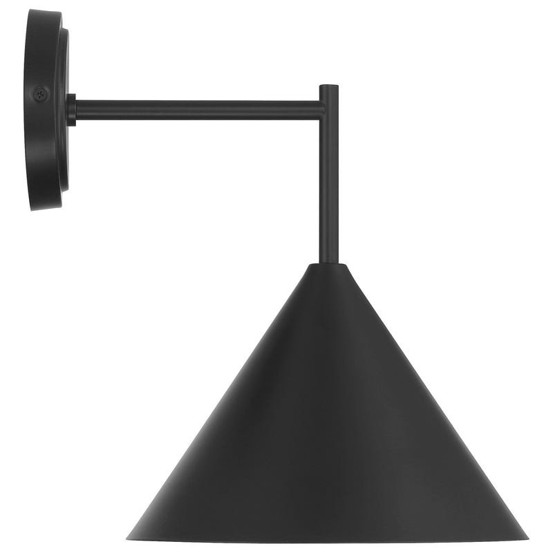 Access Lighting Taper 1 Light Wall Sconce, Matte Black/Matte Black