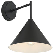 Access Lighting Taper 1 Light Wall Sconce, Matte Black/Matte Black