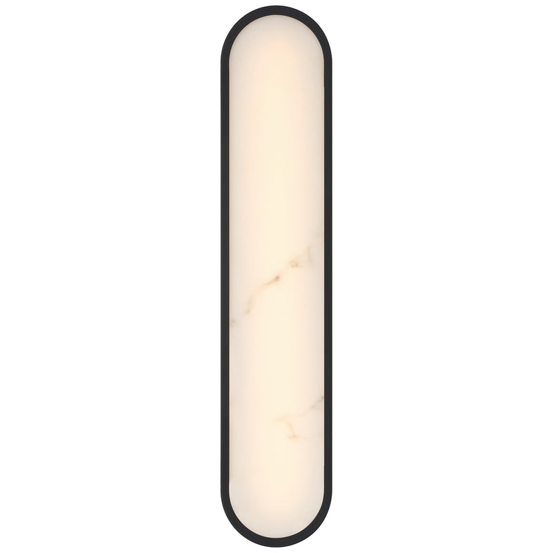 Access Lighting Sydney 3CCT LED Wall Sconce, Black/Alabaster