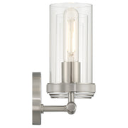 Access Lighting Lily 3 Light Vanity, Brushed Steel/Clear
