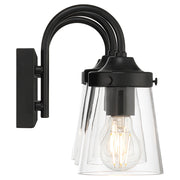 Access Lighting Dickens 3 Light Vanity, Black/Clear