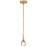 Access Lighting Georgia LED Pendant, Brass/Crystal Clear