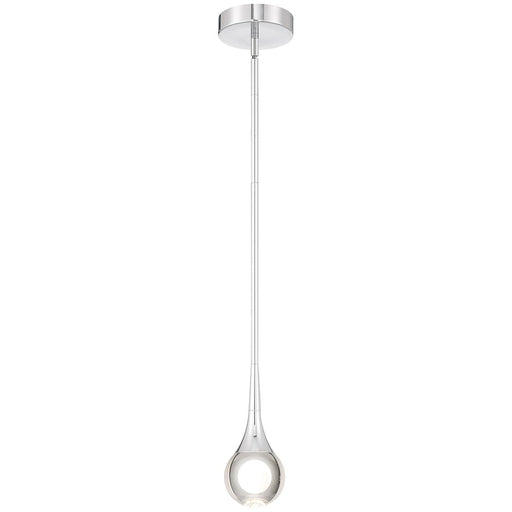 Access Lighting Georgia LED Pendant, Chrome/Crystal Clear - 62115LEDDCS-CH-CRY