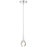 Access Lighting Georgia LED Pendant, Chrome/Crystal Clear