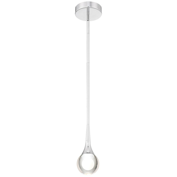 Access Lighting Georgia LED Pendant, Chrome/Crystal Clear