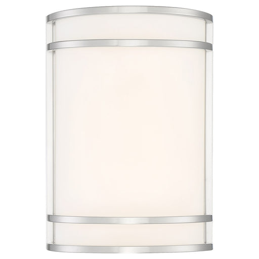 Access Lighting Lola 1 Light Wall Sconce, Brushed Steel/Frosted