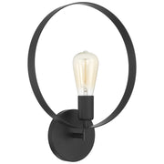 Access Lighting Hoop 1 Light Wall Sconce, Matte Black