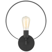 Access Lighting Hoop 1 Light Wall Sconce, Matte Black