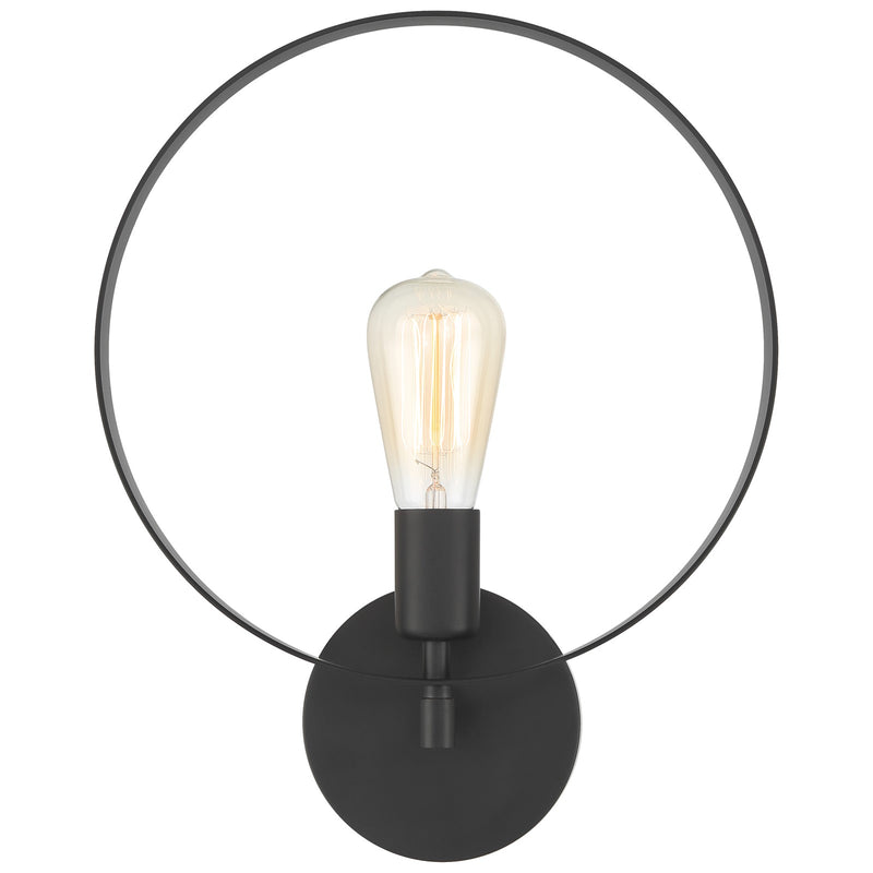 Access Lighting Hoop 1 Light Wall Sconce, Matte Black