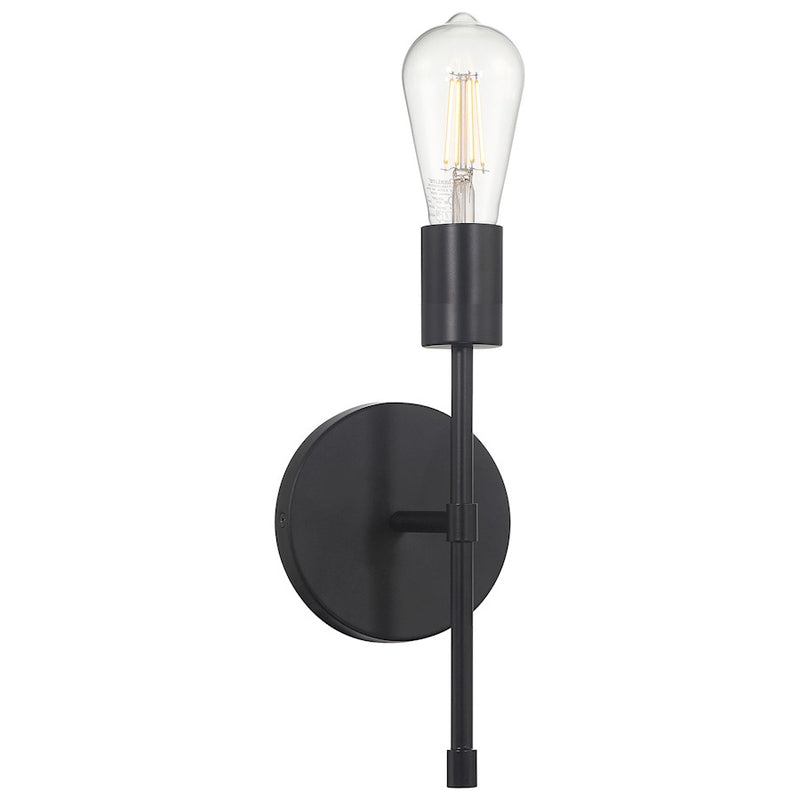Access Lighting Iconic II 1 Light LED Wall Sconce, Black