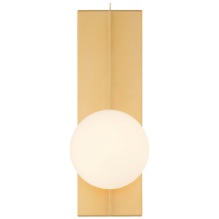 Access Lighting Euro 1 Light LED Wall Sconce, Gold/Opal