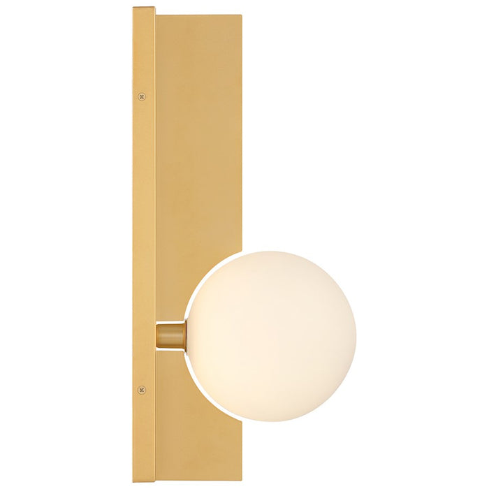 Access Lighting Euro 1 Light LED Wall Sconce, Gold/Opal