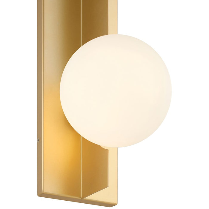 Access Lighting Euro 1 Light LED Wall Sconce, Gold/Opal