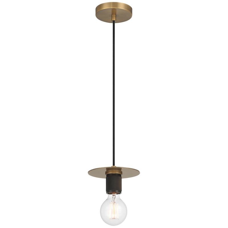 Access Lighting Central 1 Light Pendant, Antique Brass/Antique Brass