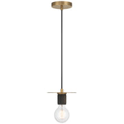 Access Lighting Central 1 Light Pendant, Antique Brass/Antique Brass