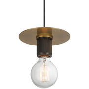 Access Lighting Central 1 Light Pendant, Antique Brass/Antique Brass