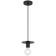 Access Lighting Central 1 Light Pendant, Black/Black