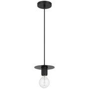 Access Lighting Central 1 Light Pendant, Black/Black
