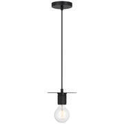 Access Lighting Central 1 Light Pendant, Black/Black