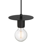 Access Lighting Central 1 Light Pendant, Black/Black