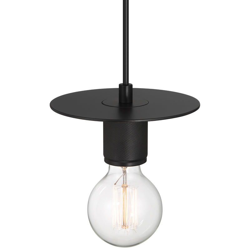 Access Lighting Central 1 Light Pendant, Black/Black