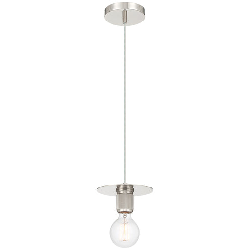 Access Lighting Central 1Lt Pendant, Polished Nickel/Polished Nickel