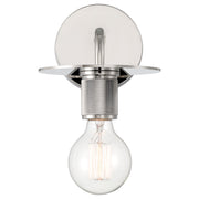 Access Central 1Lt Wall Sconce, Polished Nickel/Polished Nickel