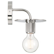 Access Central 1Lt Wall Sconce, Polished Nickel/Polished Nickel