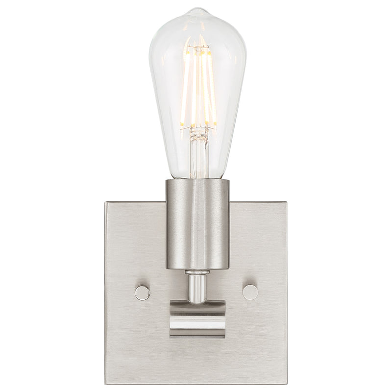 Access Lighting Virgin 1 Light Wall Sconce, Brushed Steel