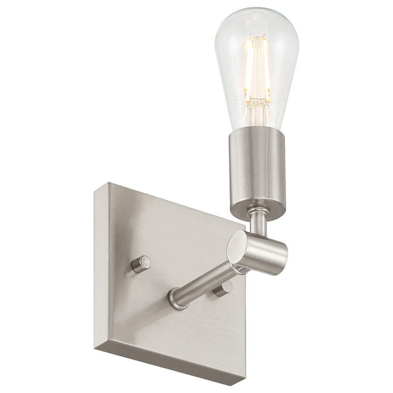 Access Lighting Virgin 1 Light Wall Sconce, Brushed Steel