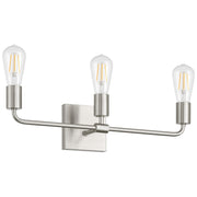 Access Lighting Virgin 3 Light Vanity, Brushed Steel