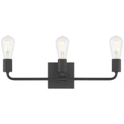 Access Lighting Virgin 3 Light Vanity, Matte Black