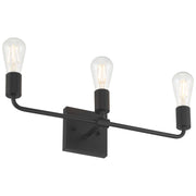 Access Lighting Virgin 3 Light Vanity, Matte Black