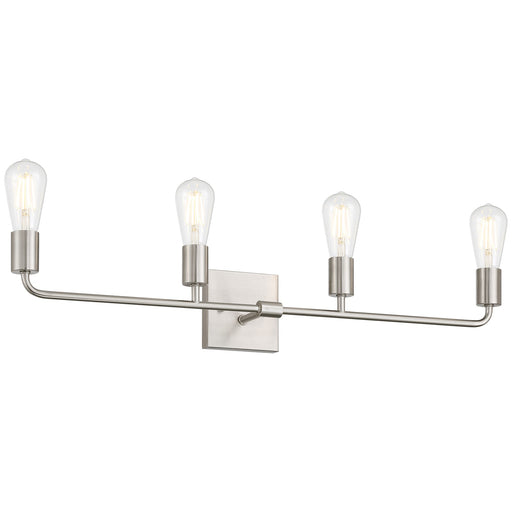 Access Lighting Virgin 4 Light Vanity, Brushed Steel