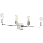 Access Lighting Virgin 4 Light Vanity, Brushed Steel
