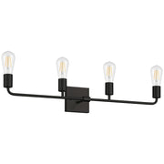 Access Lighting Virgin 4 Light Vanity, Matte Black