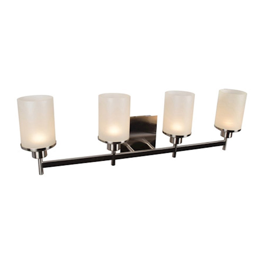 Access Lighting Perch 4 Light Bath/Vanity, Brushed Steel