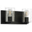 Access Lighting Oslo 2 Light LED Vanity, Matte Black/Clear