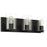 Access Lighting Oslo 3 Light LED Vanity, Matte Black/Clear