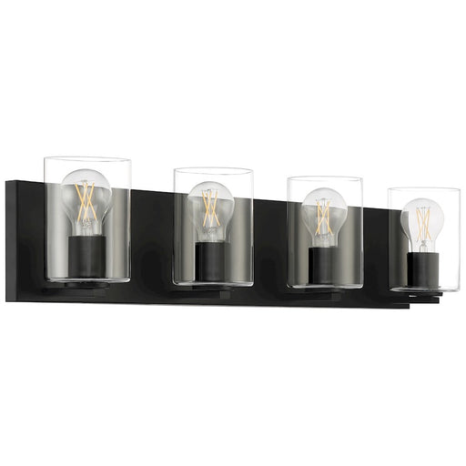 Access Lighting Oslo 4 Light LED Vanity, Matte Black/Clear