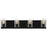 Access Lighting Oslo 4 Light LED Vanity, Matte Black/Clear