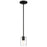 Access Lighting Oslo 1 Light LED Pendant, Black/Clear