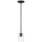 Access Lighting Oslo 1 Light LED Pendant, Black/Clear