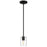 Access Lighting Oslo 1 Light LED Pendant, Black/Clear