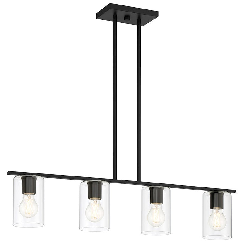 Access Lighting Oslo 1 Light LED Linear Pendant, Black