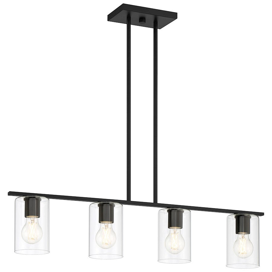 Access Lighting Oslo 1 Light LED Linear Pendant, Black