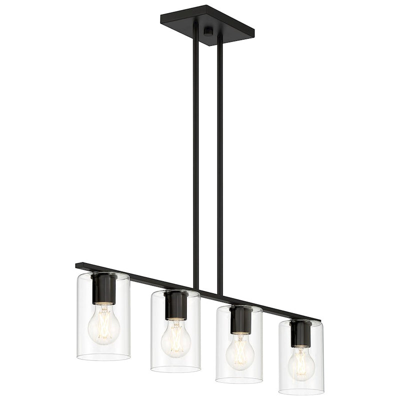 Access Lighting Oslo 1 Light LED Linear Pendant, Black