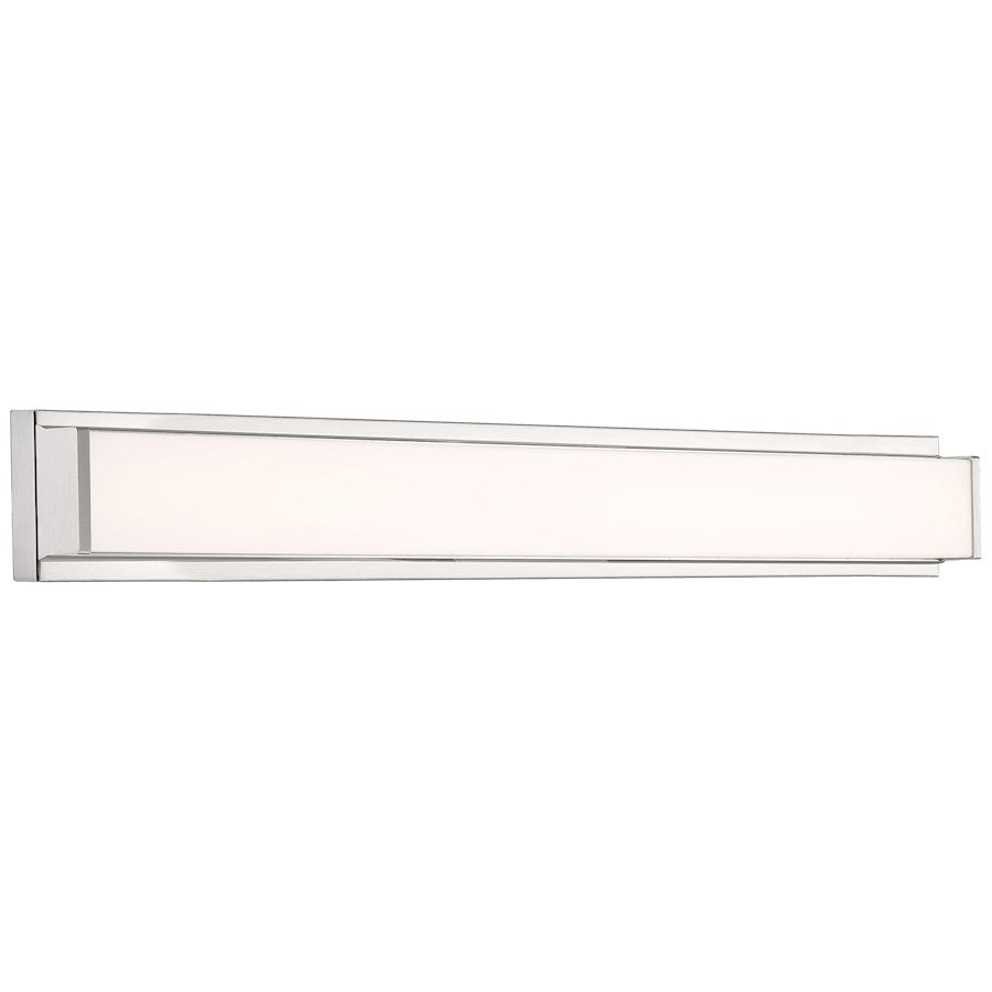 Access Lighting Citi Ii 1 Light Wall Sconce, Steel/Clear